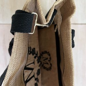 Large canvas tote with removable straps